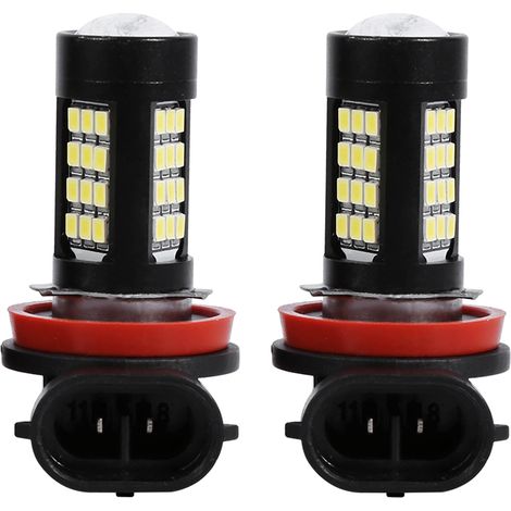 Set di 2 lampadine H11/H8 – 42 LED SMD bianchi 2835 – Senza errori CAN bus – fendinebbia