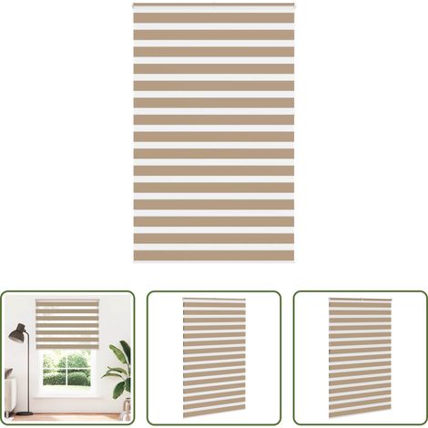 Doppelrollo -  Doppelrollo Sandbraun 140x230 cm Stoffbreite 135,9 cm Polyester (1/5)