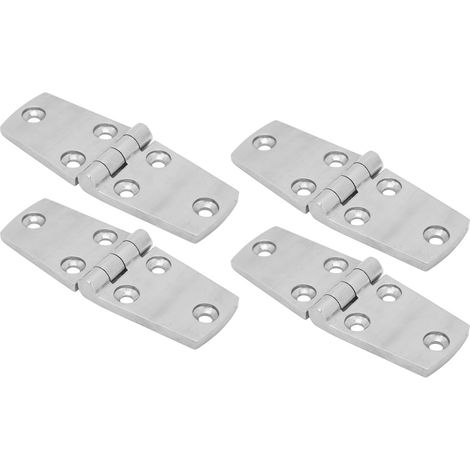 4 Schiffstürscharniere 102 x 38 mm aus rostfreiem Edelstahl für Boots- und Yachtluken (1/5)