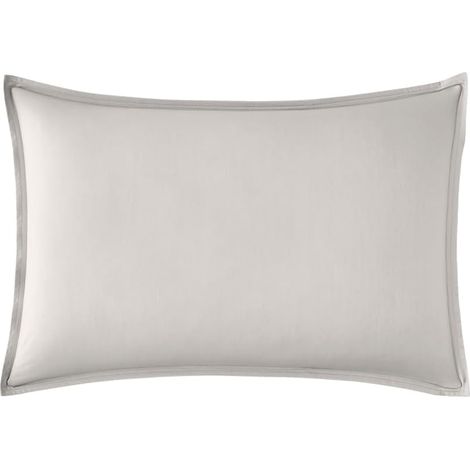 Taie d'oreiller en Percale de Coton, Première, Gris Perle, 50x70 cm, Essix (1/5)