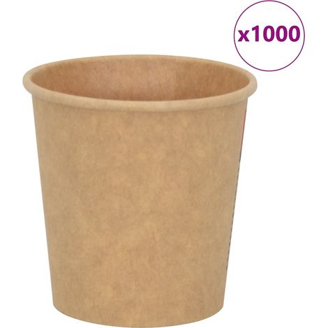 Pappbecher 1000 Stk. 4oz 100ml Braun