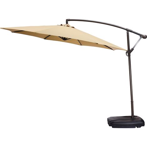Funda de repuesto para sombrilla de 3 m y 8 varillas, color caqui – lona transpirable e impermeable. (1/4)