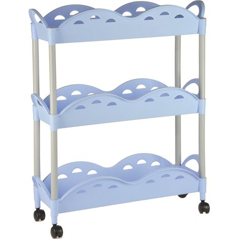 CARRELLO CUCINA SQUARE SLIM CM 19 X 56 H 68 CM 3 PIANI - COLORI MISTI A CASO (1/3)