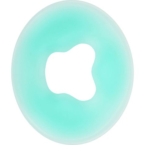 Coussin Visage en Silicone Doux, Vert, Rond, Confortable, Massage Spa Détente, Peau Sensible, Oreiller de Relaxation (1/5)