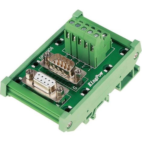 DB9-MG6 DIN-Schienen-Schnittstellenmodul Stecker/Buchse Breakout-Platine (1/4)
