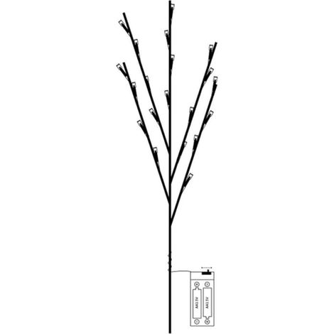 1 Branche lumineuse 76 cm, 20 LED, fil de fer flexible, décoration vase intérieur (1/5)