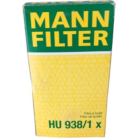 Filtro olio motore marca man filter codice filtro hu 938/1 x