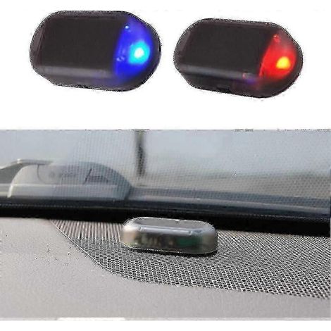 Système d'alarme antivol de voiture en 2 parties avec gyrophares LED à énergie solaire (1/5)