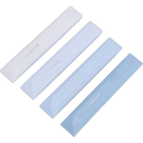 Lot de 4 rouleaux de ruban adhésif double face bleu dégradé, parfaits pour l'emballage cadeau, le scrapbooking et les loisirs créatifs. (1/5)