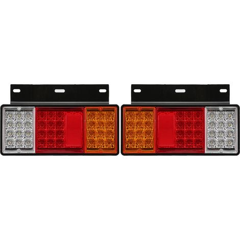Feux arrière droits et gauches 12V 44 LED pour camion Isuzu Elf W-Series NPR HD NKR NHR NRR FSR FRR, feu stop et clignotant, remplacement direct. (1/5)