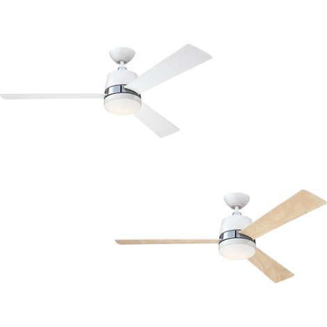 Ceiling fan Tristan White 132cm / 52" with light