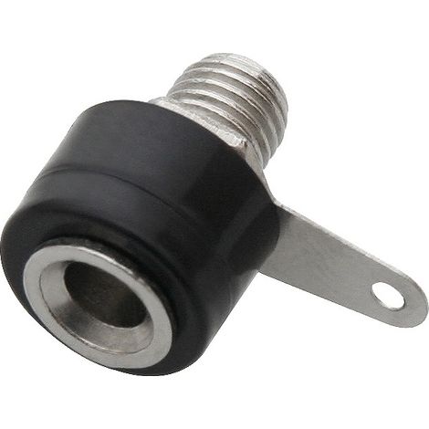 Prise banane 2 pièces noir + rouge - POUR boîtier