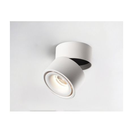 MINKUROW 12 W 6000 K Aufbau-Deckenstrahler, schwenkbares faltbares Downlight, nordische Kleidungswand-Hintergrundwand, blendfreie Leuchte (Color : White) (1/4)