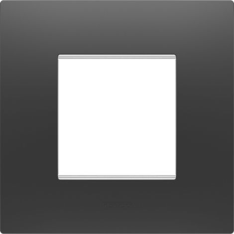 PLAQUE EGO 2P NOIR GEWISS GW16022DB
