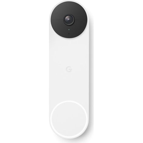 Google Nest Doorbell drahtlose Video-Türklingel mit Akku Weiss-Schwarz (1/5)