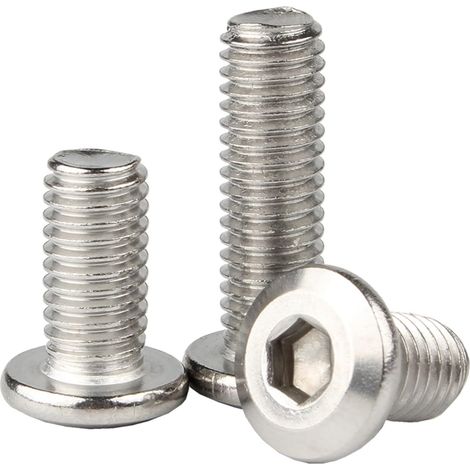 5 pièces M8 longueur 55–125 mm acier inoxydable 304 grande tête hexagonale plate rivet vis