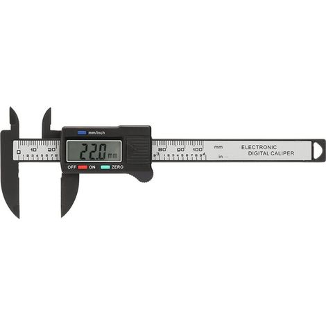 Pied À Coulisse Numérique 100mm Grand Écran LCD Mesure Précise Externe Interne Profondeur Outil De Mesure Électronique (1/4)