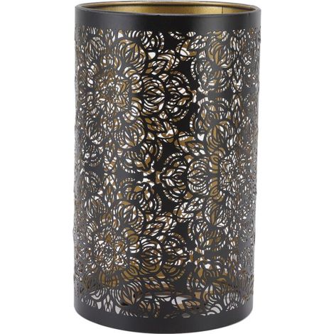 Abat-jour cylindrique en fer forgé E27 E26 – Hauteur 20cm, largeur 12cm – Décoration moderne pour maison et hôtel (1/5)