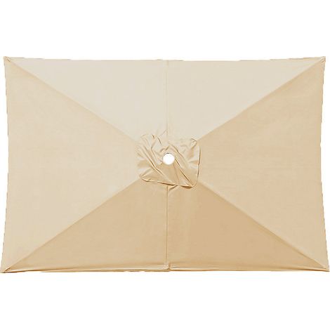 Toile de rechange pour parasol de terrasse, toile de rechange pour parasol rectangulaire, beige, 2 x 3 mètres (1/5)