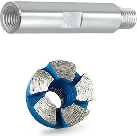 2.5 cm cup-shaped grinding disc for concrete, masonry and granite with turbo segments, reduced heat generation and vibrations, angle grinder (1/5)