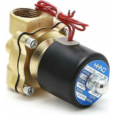 Électrovanne pneumatique 3/4 "220v 2 ports eau huile air gaz 2w-200-20 (1/3)