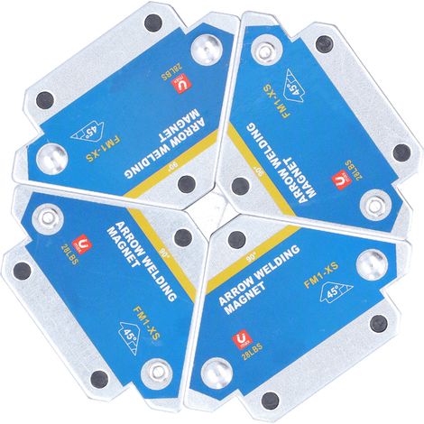 Kit de 4 supports magnétiques de soudage (aimant de soudage Arrow de 12,7 kg) (1/5)