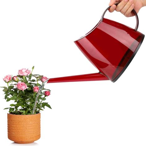 Candy Coloured Garden Watering Can, Small Watering Can 1.2 L, Long Spout Watering Pot, Watering Can Plastic Garden Watering Can with Long Spout Flower Watering Can for Indoor Outdoor Use (1/5)