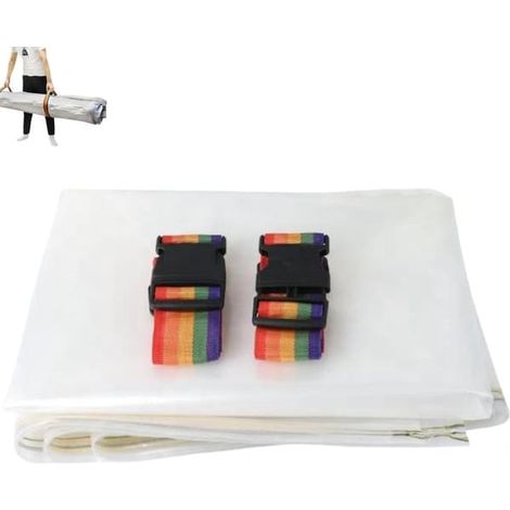 Sac de rangement sous vide pour matelas de déménagement, avec pompe électrique, pour matelas de 200 x 250 cm. (1/3)