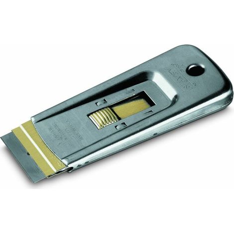Peinture Scraper, Rétractable Razor Window Film Outil, Mini Grattoir Acier Inoxydable avec Lames pour Suppression de l'enregistrement, Autocollants, Adhésifs et Plus (1/4)