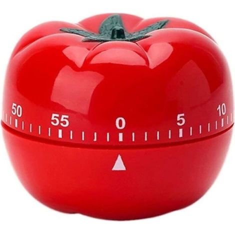Aseok kitchen timer, manual, shaped mechanical alarm clock, 60 minutes rotating, for cooking tomato (1/4)