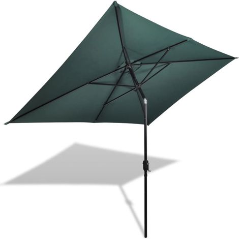 Parasol 200 x 300 cm Vert Rectangulaire (1/5)