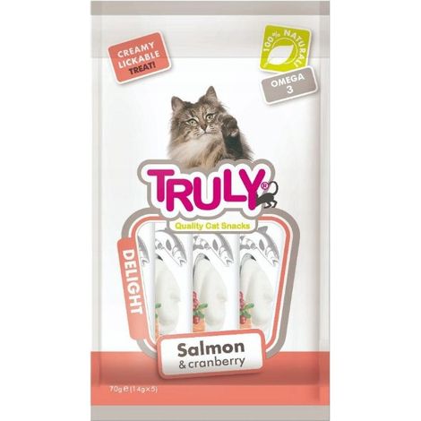 Truly - Cat Creamy Lickable Salmon  and  Cranberry 70g - (WP11379)