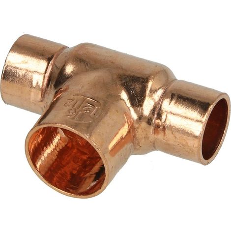 Raccord à braser cuivre té réduit 12 x 16 x 12 mm F/F/F