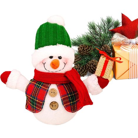 Décorations De Bonhomme De Neige Ornement De Centre De Table Lumineux,Décorations de Noël d'Intérieur,pour Manteau De Cheminée Fête Hiver Maison Vacances Intérieur Salle À Manger (1/5)