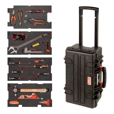 BAHCO - Kit d'outils pr grue offshore pétrole/gaz dans mallette, usage intensif - 29pc