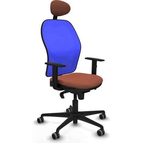 Sedia Ufficio con Poggiatesta Jorquera Piqueras y Crespo 1D036G1 Azzurro Marrone (1/5)