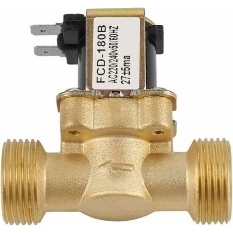 Aiperq Electrovanne Électrique G3 / 4 Entrée d'Eau 2 Voies N/C AC Normalement Fermé 220 / 240V FCD-180B (1/4)