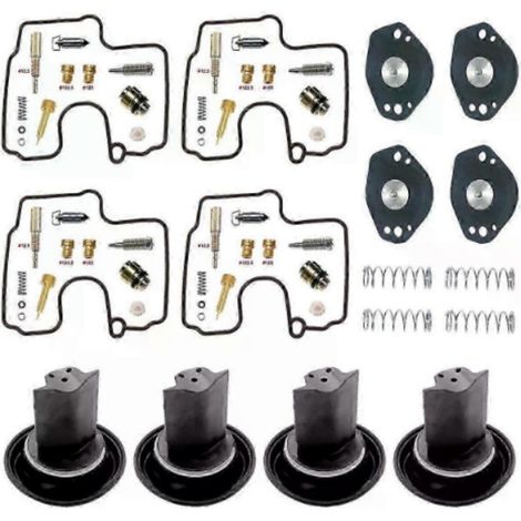 Kit completo di riparazione e revisione per carburatore – Compatibile con moto Suzuki GSX-R600 (1997–2000) – Parti di ricambio di alta precisione, giunti, membrane, viti, molle-lsw