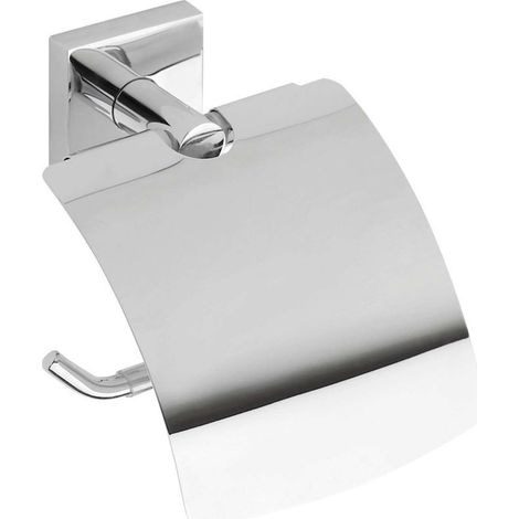 Sapho X-SQUARE - Toilettenpapierhalter mit Deckel, verchromt XQ700 (1/2)