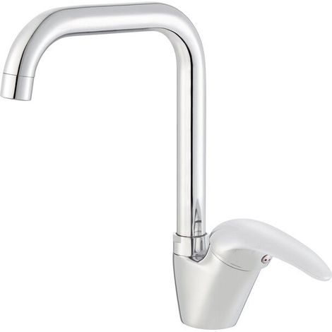 [NEUWERTIG] B-Ware Einhebel-Küchenarmatur Berri Chrom Küchenmischer Armatur verchromt 721g 26cm (1/2)