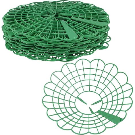 Lot de 25 supports ronds pour fraises 29 cm plastique support pour fraises grille de protection pour fraises et plantes (1/5)