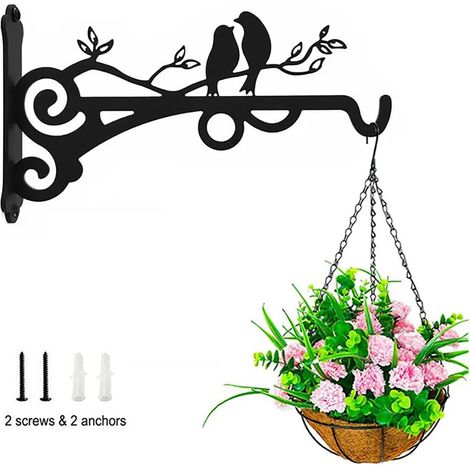 Wandhaken für Pflanzen – Geeignet zum Aufhängen von Pflanzen, Vogelfutterhäuschen, Blumenampeln, Windspielen und Laternen (rostbeständig – 8 Zoll – 1 Stück) (1/5)
