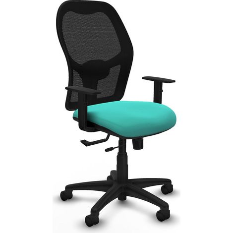 Silla de oficina piqueras y crespo Alocén negro polipiel malla (1/2)
