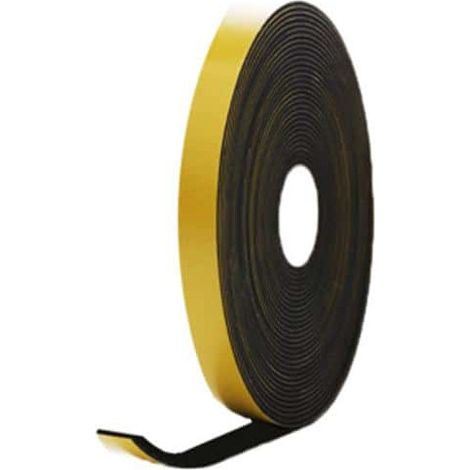 schiuma EPDM adesivo in gomma nera 15x2mm lunghezza 10m