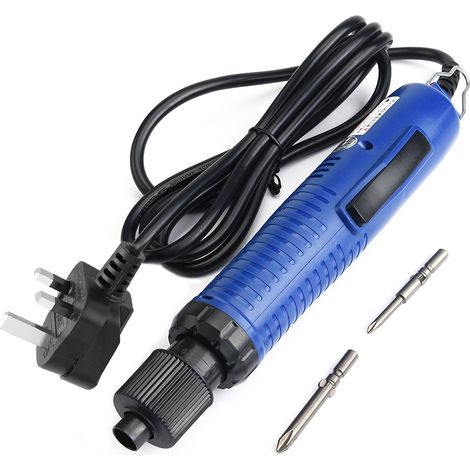Semi automatic Handheld Straight Shank Electric Screwdriver Practical Tool UK Plug 220V