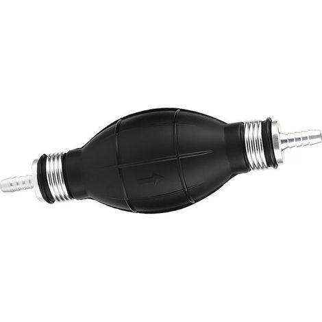 poire carburant 6mm Yctze Caoutchouc Aluminium Amorce Pompe Pompe À Carburant Ligne Main Amorce Ampoule Gaz Essence Pour Voiture Bateau Marine Hors-Bord (6mm).