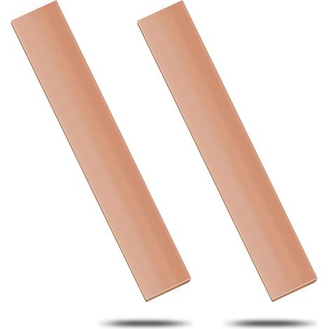 105mm x 20mm x 3mm Métal Barres en Cuivre T2 Cuivre Rouge, Plaque Barre en Cuivre peut être Utilisée pour L'usinage, la Production, les Loisirs