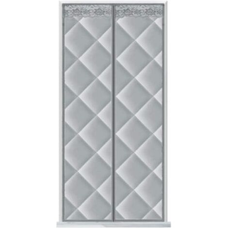 Isolation Porte MagnéTique, 90x210cm Rideau De Porte d'hiver Chaud MagnéTique Coupe Vent Contre Le Froid Hiver Protection Tissu Oxford pour Porte De Balcon, Porte Coulissante (1/5)