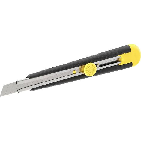 Stanley MPO 9mm Heavy-Duty Cutter with Wheel Lock, Stainless Steel Blade and Polypropylene Handle