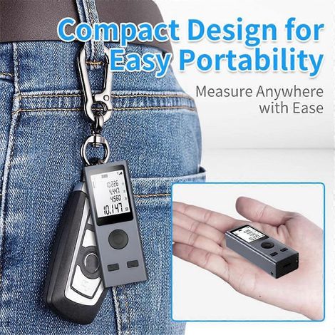 Télémètre laser intelligent miniature 50 m, télémètre infrarouge (1/5)